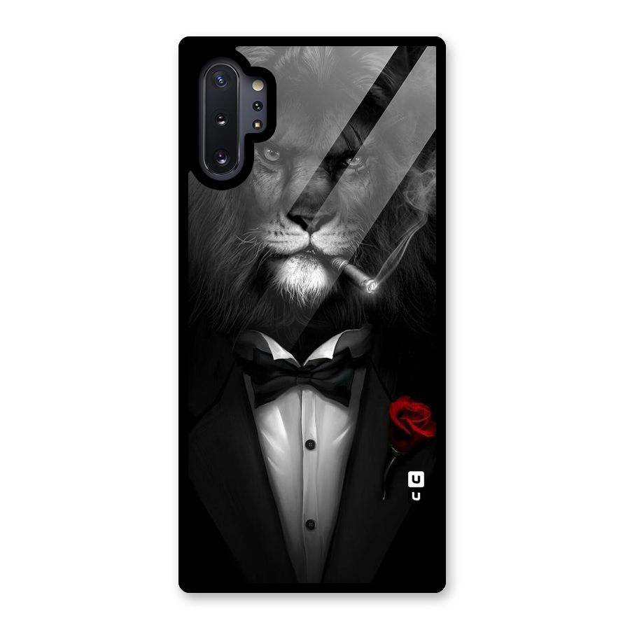 Lion Class Glass Back Case for Galaxy Note 10 Plus