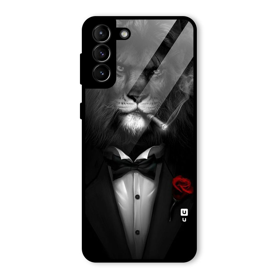 Lion Class Glass Back Case for Galaxy S21 Plus