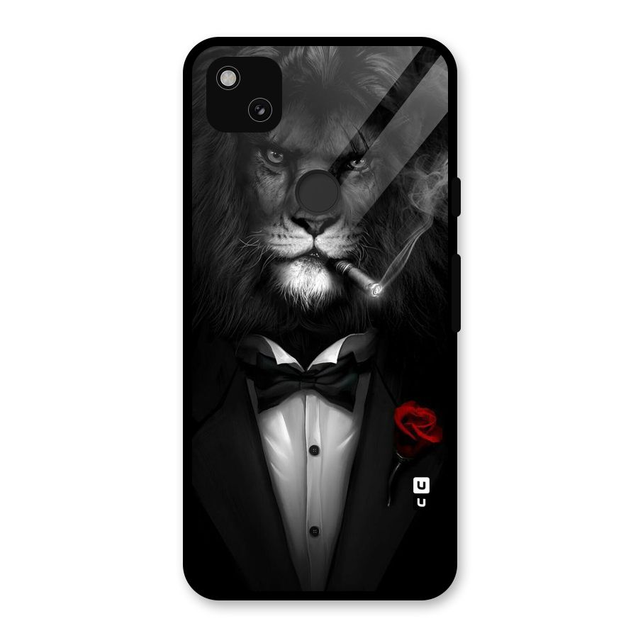 Lion Class Glass Back Case for Google Pixel 4a