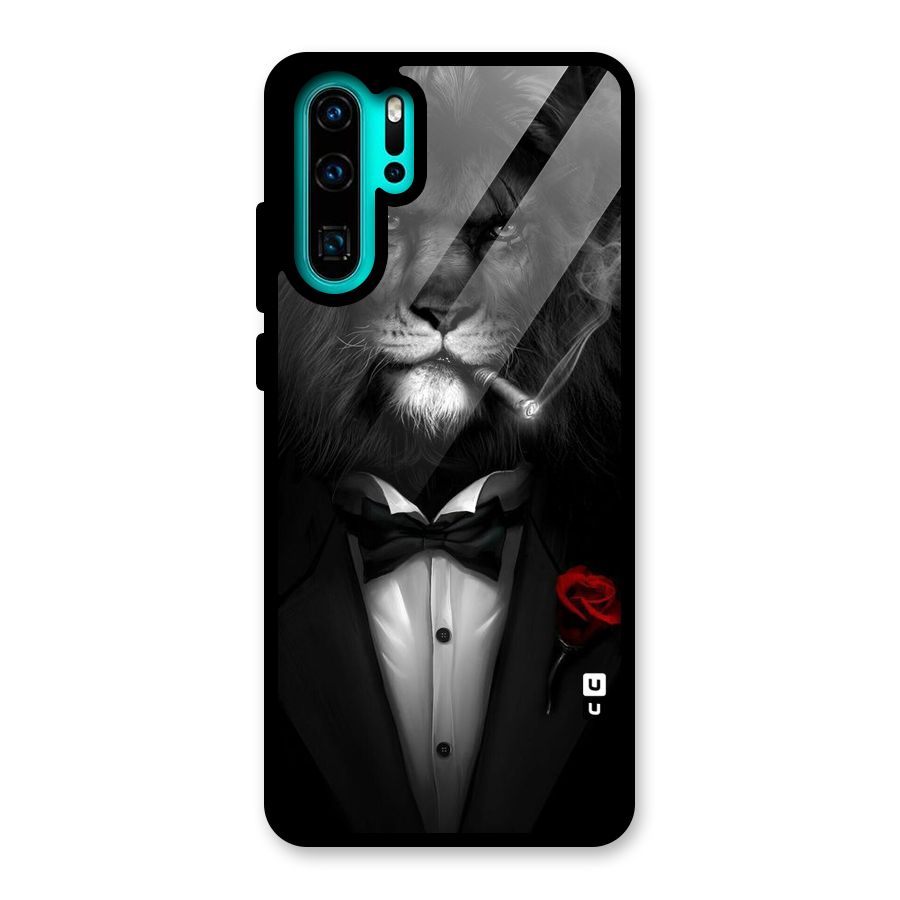 Lion Class Glass Back Case for Huawei P30 Pro
