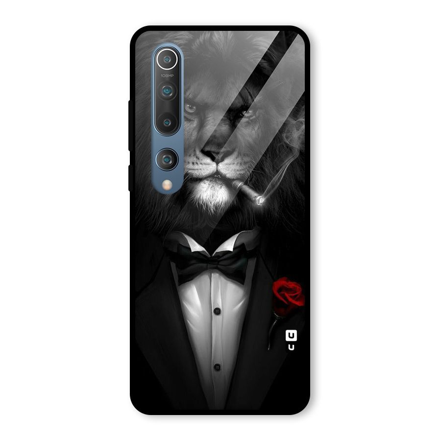 Lion Class Glass Back Case for Mi 10
