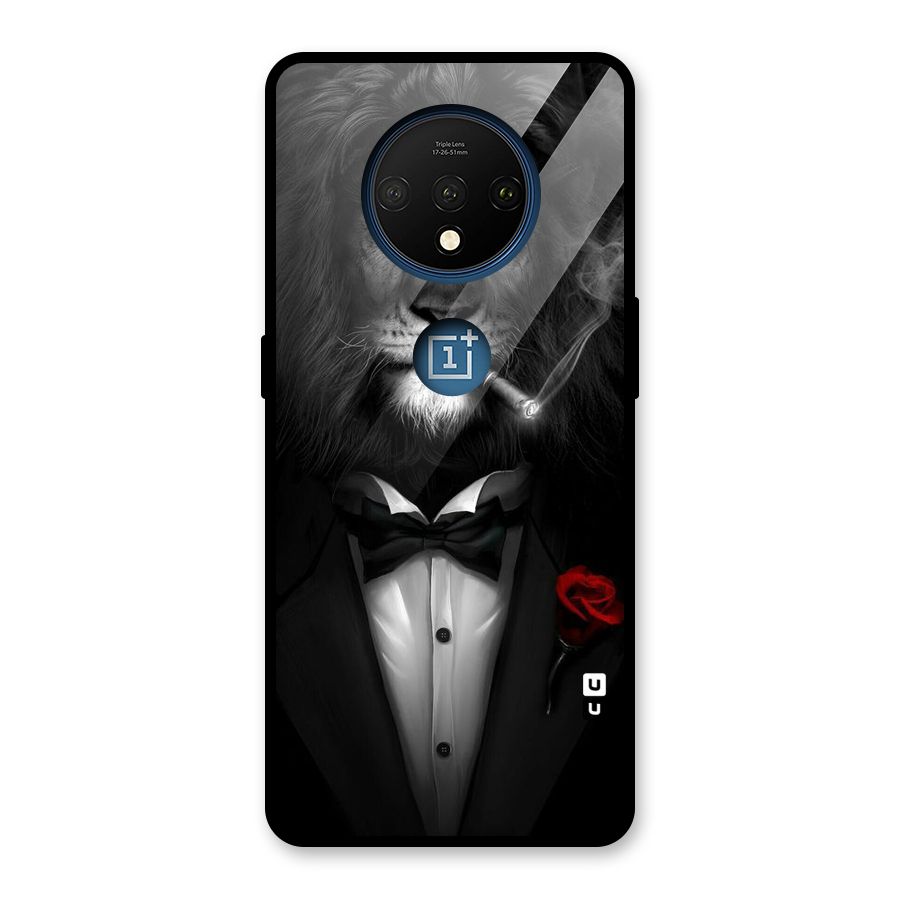 Lion Class Glass Back Case for OnePlus 7T