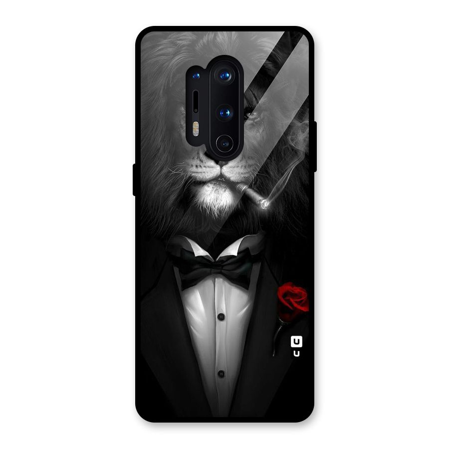 Lion Class Glass Back Case for OnePlus 8 Pro