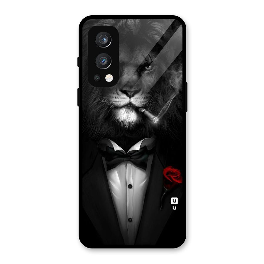 Lion Class Glass Back Case for OnePlus Nord 2 5G