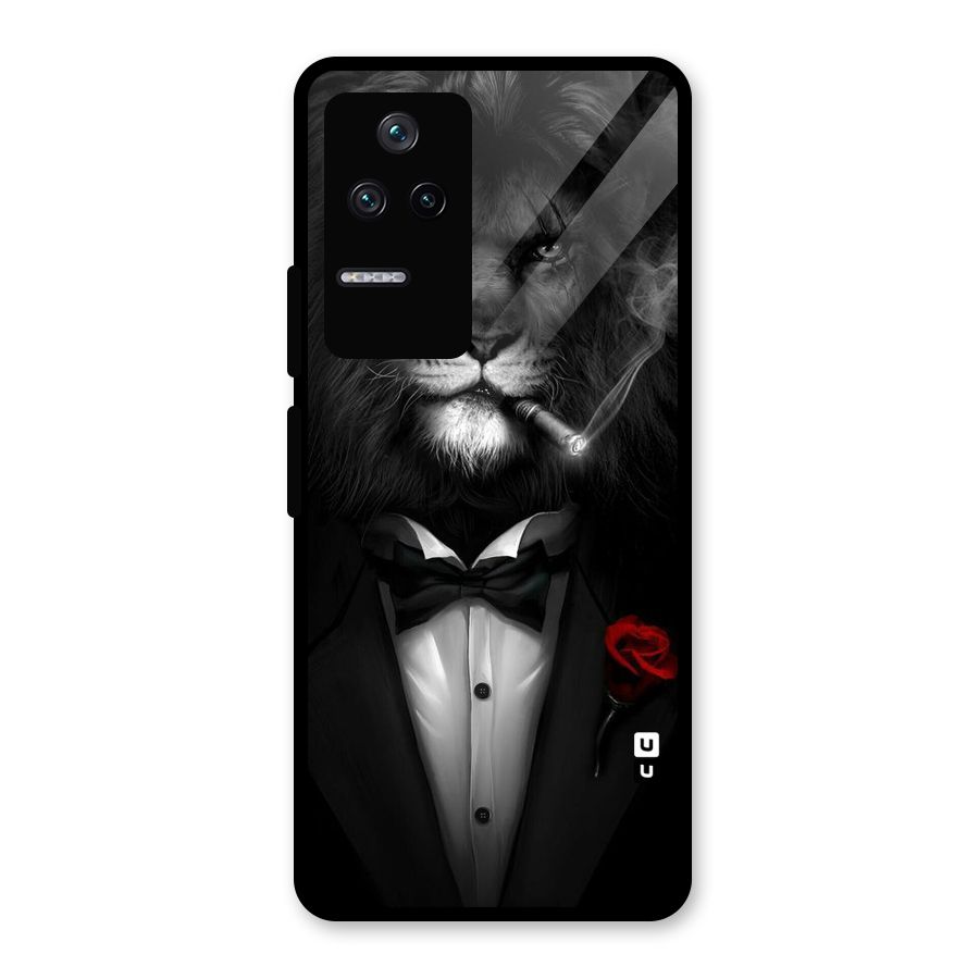 Lion Class Glass Back Case for Poco F4 5G