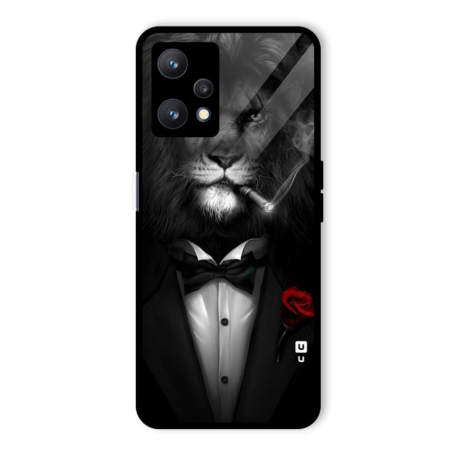 Lion Class Glass Back Case for Realme 9 Pro 5G