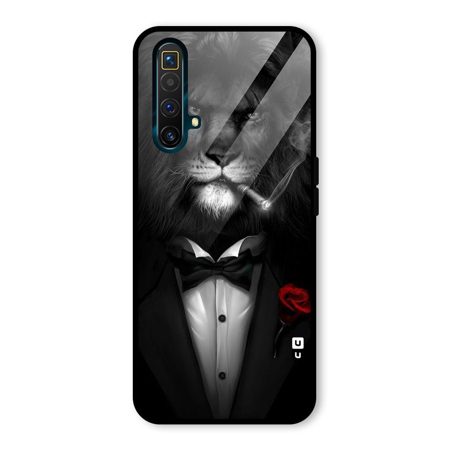 Lion Class Glass Back Case for Realme X3 SuperZoom