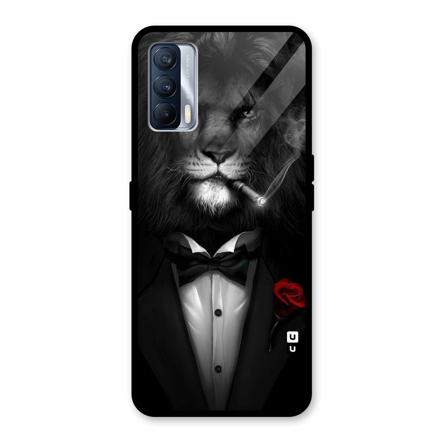 Lion Class Glass Back Case for Realme X7