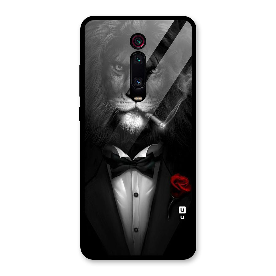 Lion Class Glass Back Case for Redmi K20 Pro