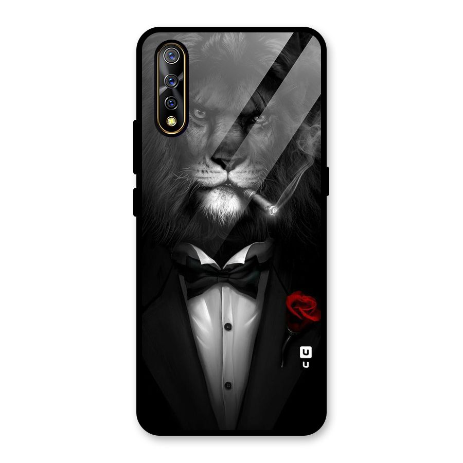Lion Class Glass Back Case for Vivo S1