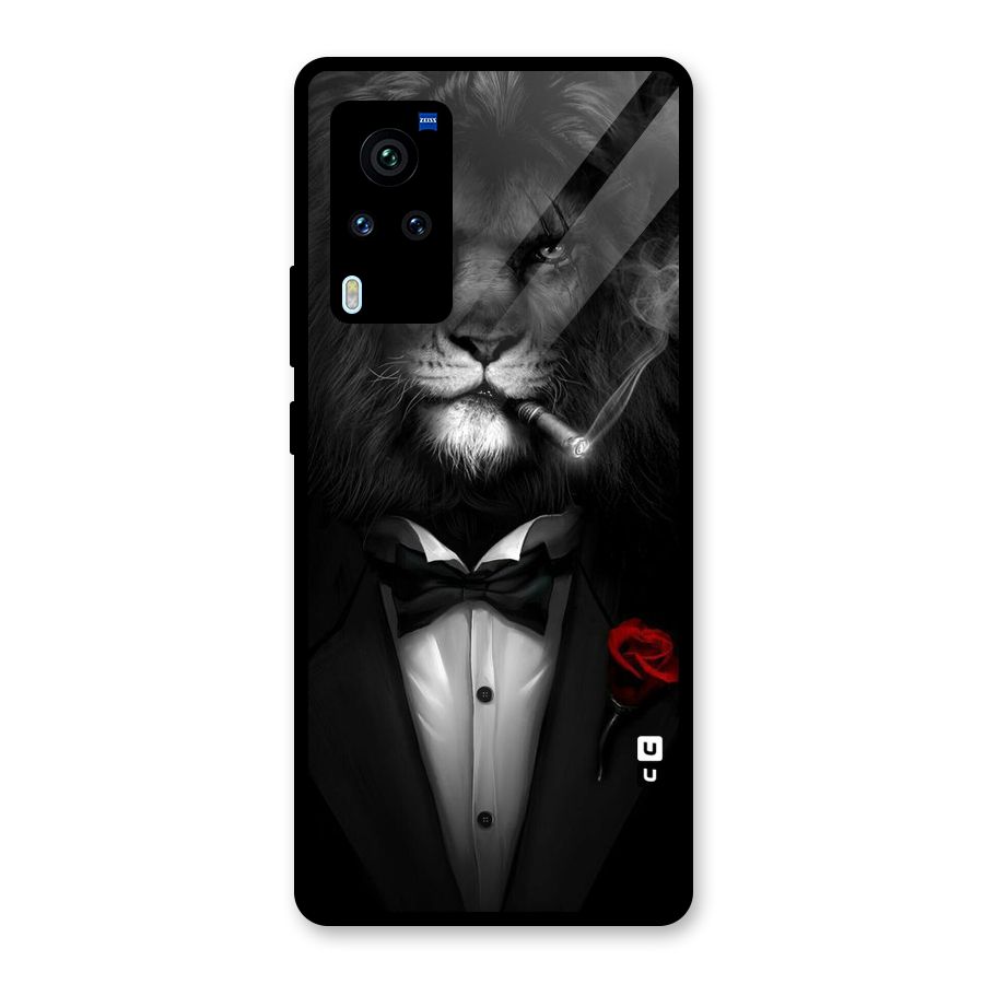Lion Class Glass Back Case for Vivo X60 Pro