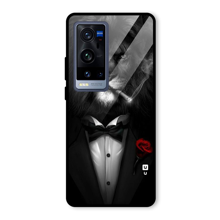 Lion Class Glass Back Case for Vivo X60 Pro Plus