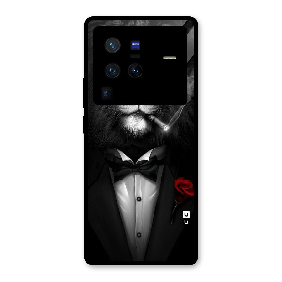 Lion Class Glass Back Case for Vivo X80 Pro