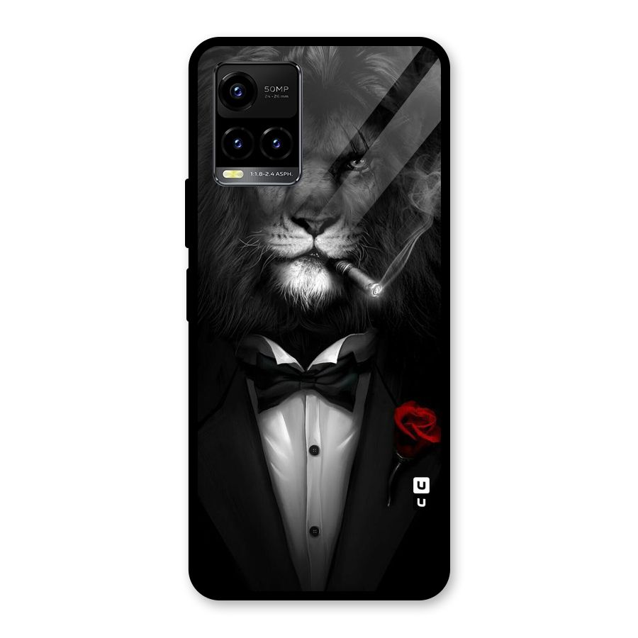 Lion Class Glass Back Case for Vivo Y21T