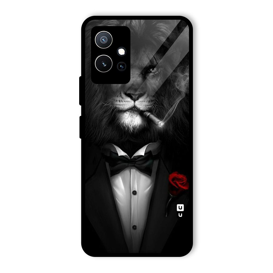 Lion Class Glass Back Case for Vivo Y75 5G