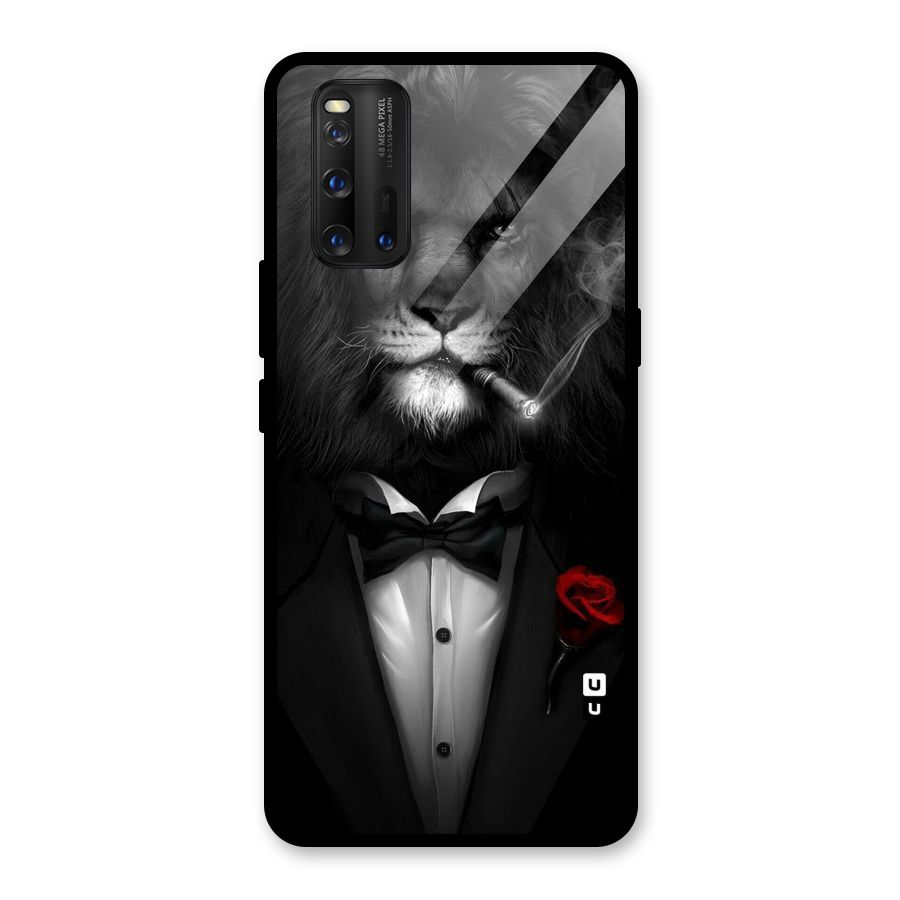 Lion Class Glass Back Case for Vivo iQOO 3