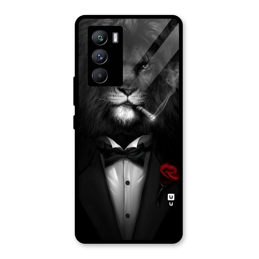 Lion Class Glass Back Case for Vivo iQOO 9 SE