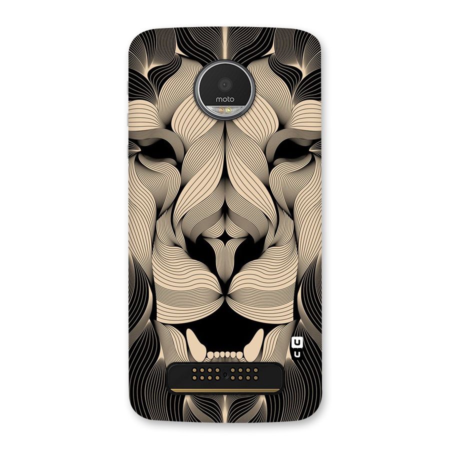 Lion Shape Design Back Case for Moto Z Play