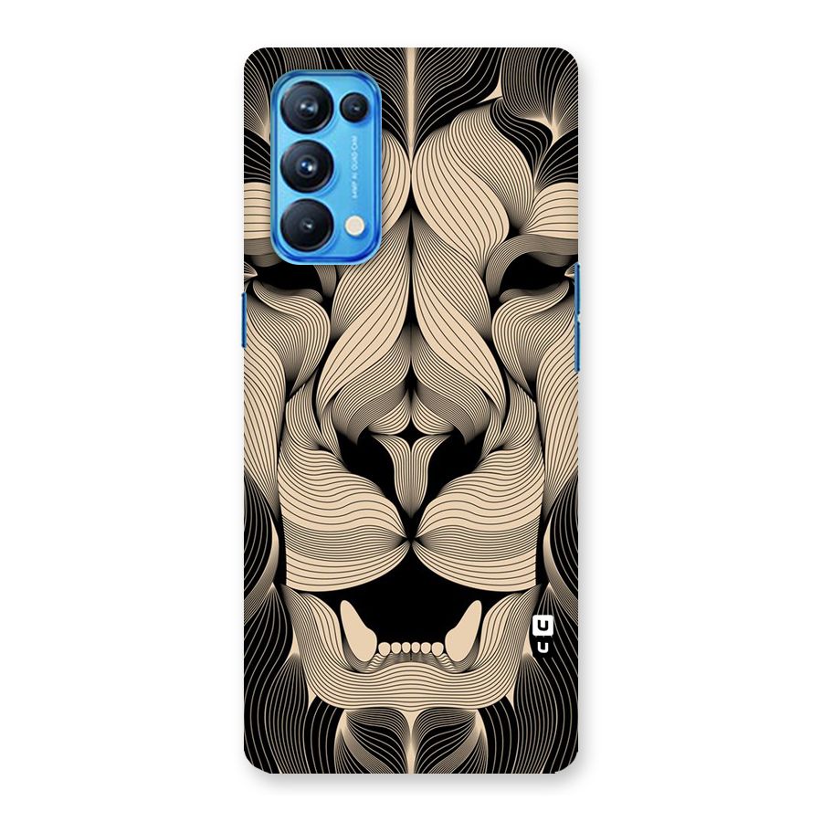 Lion Shape Design Back Case for Oppo Reno5 Pro 5G