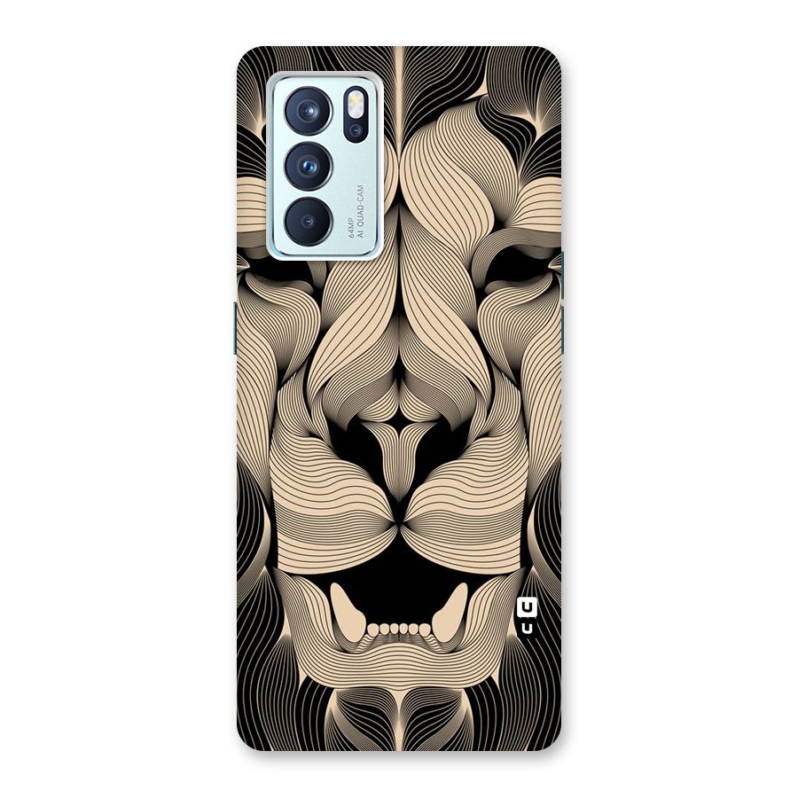 Lion Shape Design Back Case for Oppo Reno6 Pro 5G