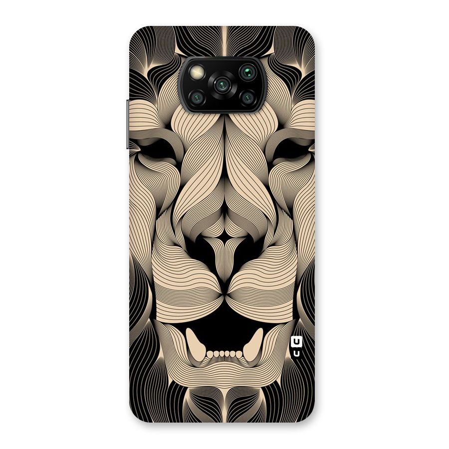 Lion Shape Design Back Case for Poco X3