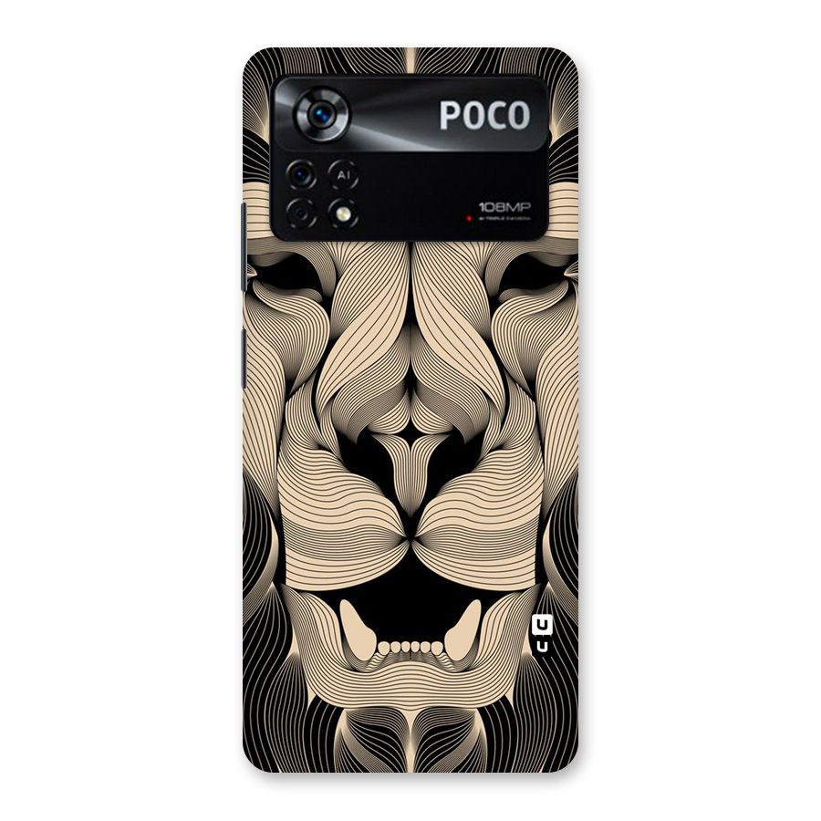 Lion Shape Design Back Case for Poco X4 Pro 5G