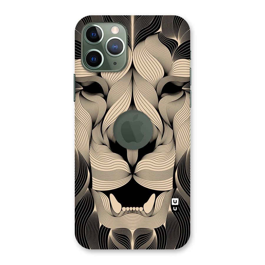 Lion Shape Design Back Case for iPhone 11 Pro Logo  Cut