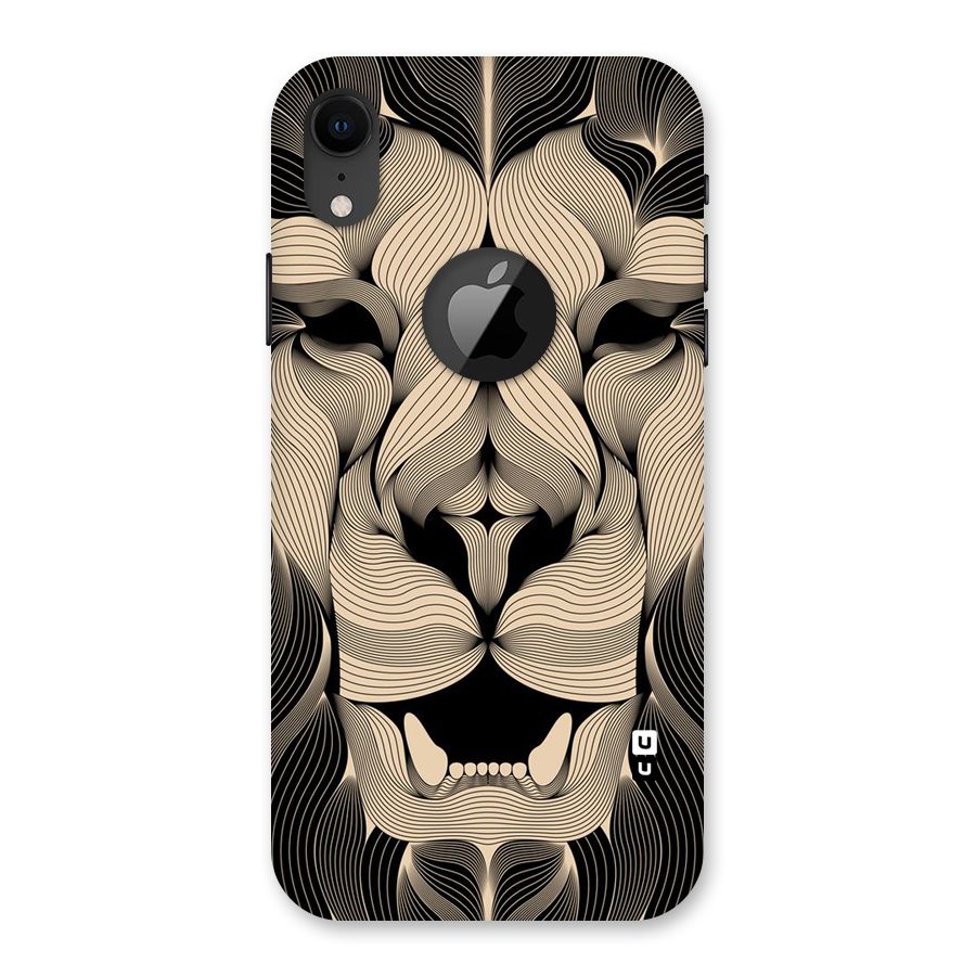 Lion Shape Design Back Case for iPhone XR Logo Cut