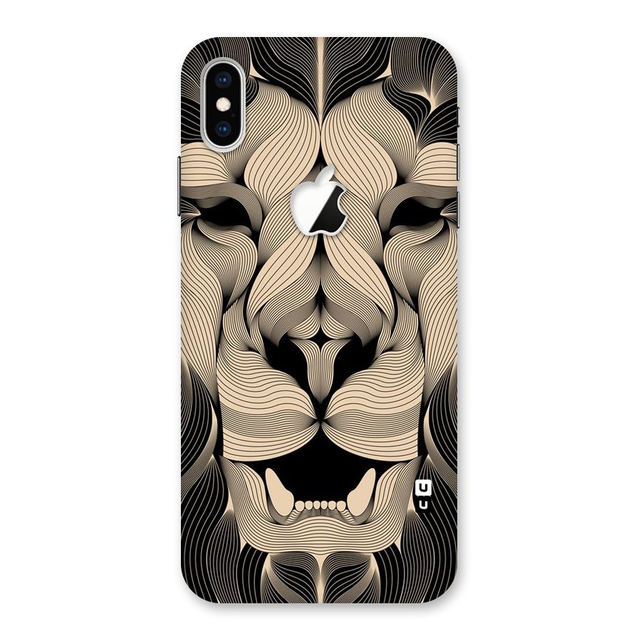 Lion Shape Design Back Case for iPhone XS Max Apple Cut