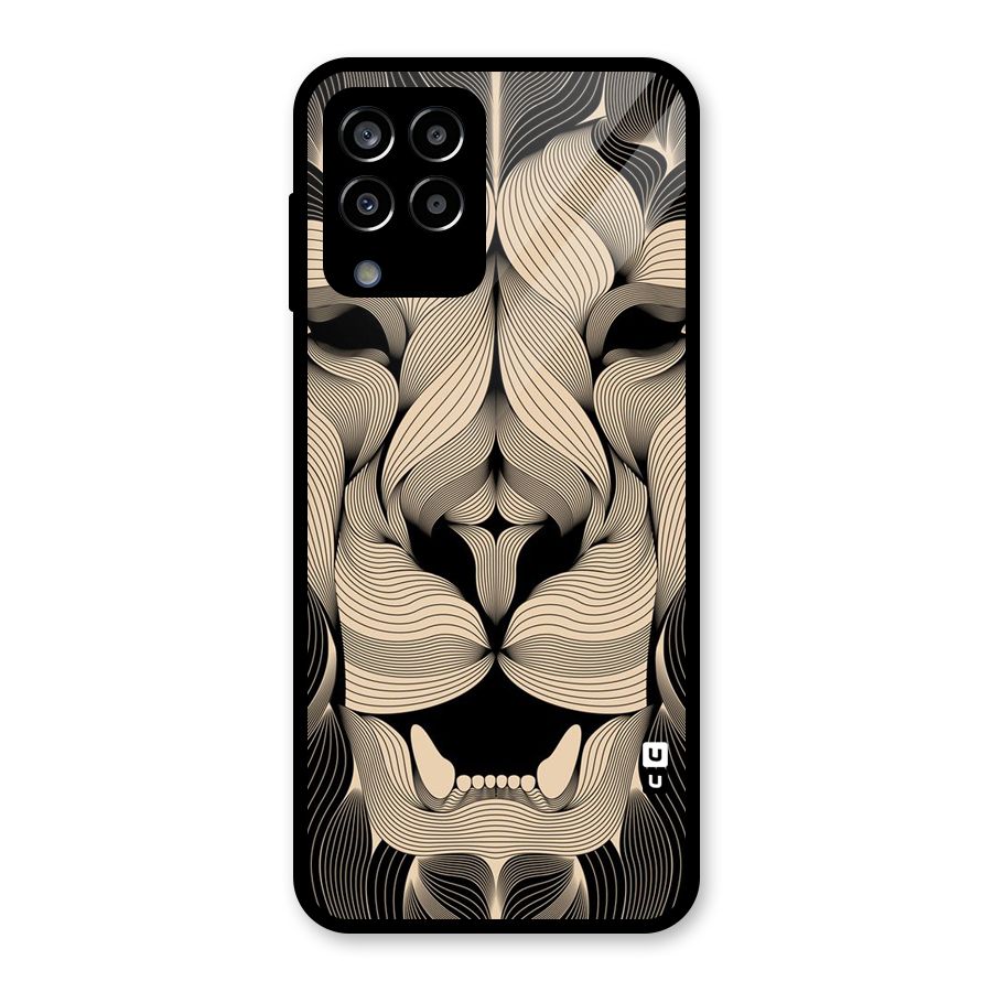 Lion Shape Design Glass Back Case for Galaxy M33