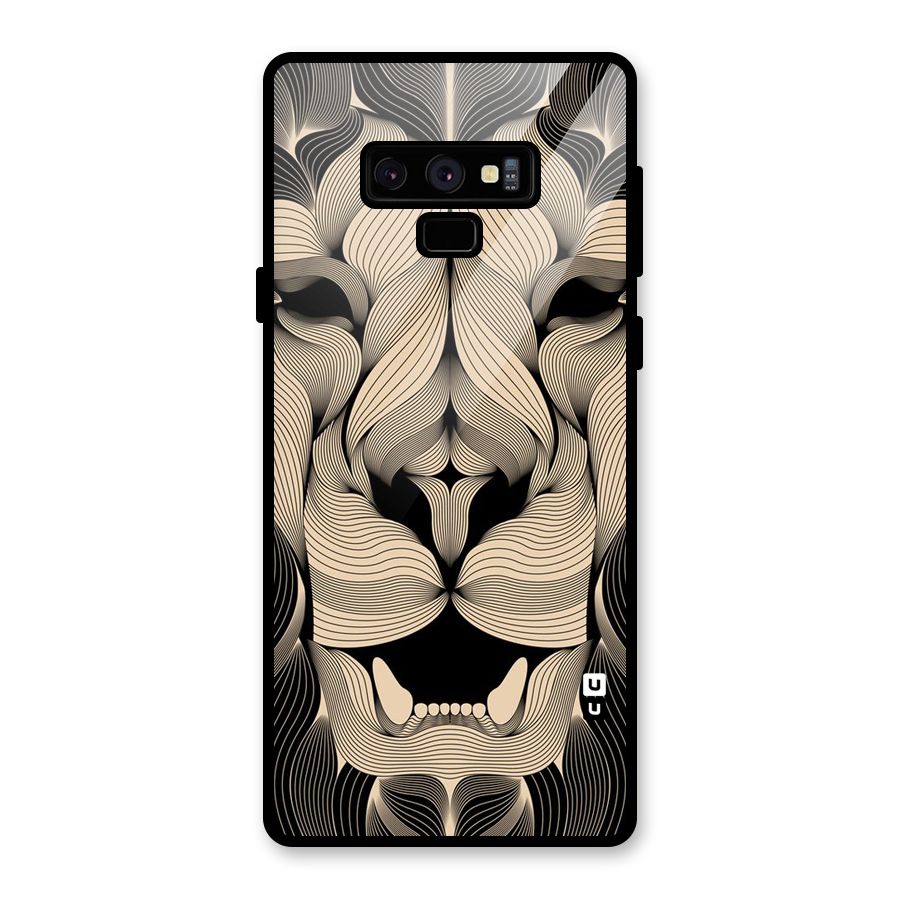 Lion Shape Design Glass Back Case for Galaxy Note 9