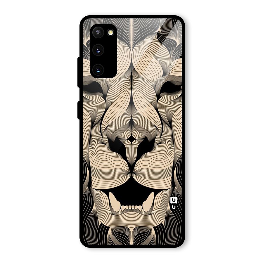 Lion Shape Design Glass Back Case for Galaxy S20 FE 5G