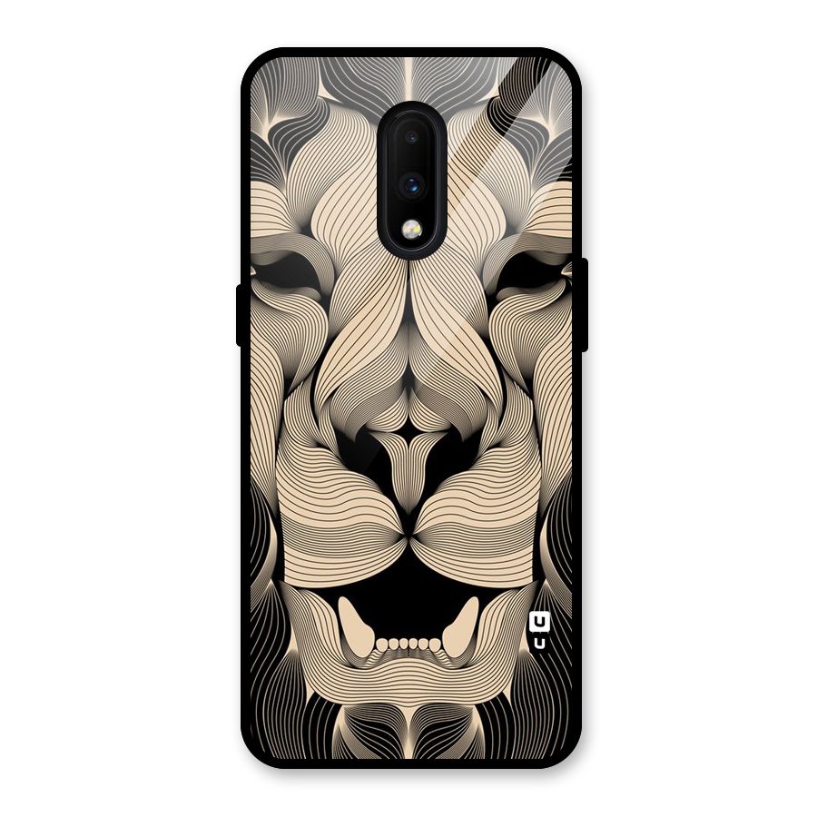 Lion Shape Design Glass Back Case for OnePlus 7