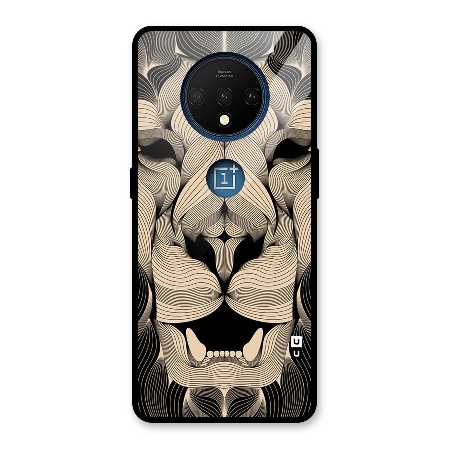 Lion Shape Design Glass Back Case for OnePlus 7T