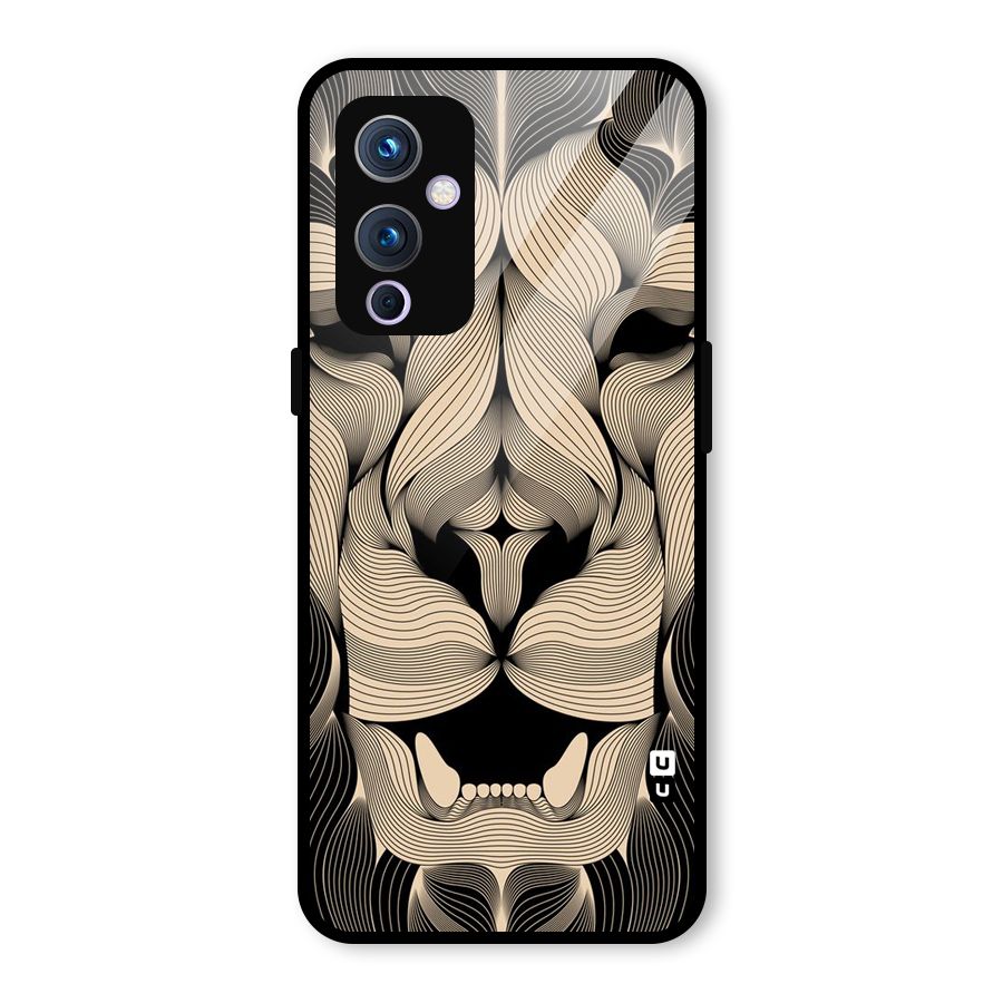 Lion Shape Design Glass Back Case for OnePlus 9