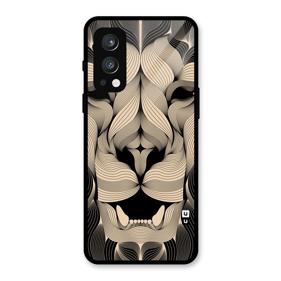 Lion Shape Design Glass Back Case for OnePlus Nord 2 5G