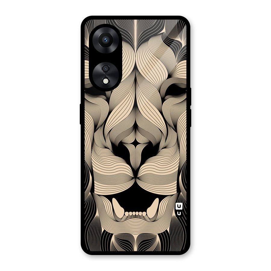 Lion Shape Design Glass Back Case for Oppo A78