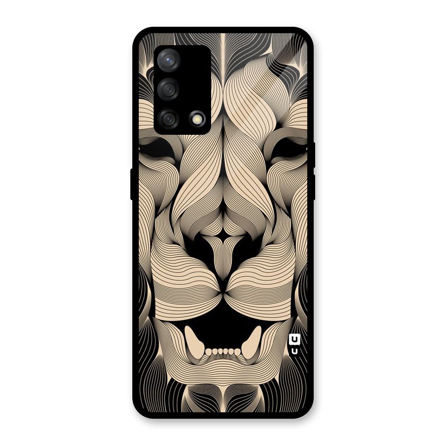 Lion Shape Design Glass Back Case for Oppo F19