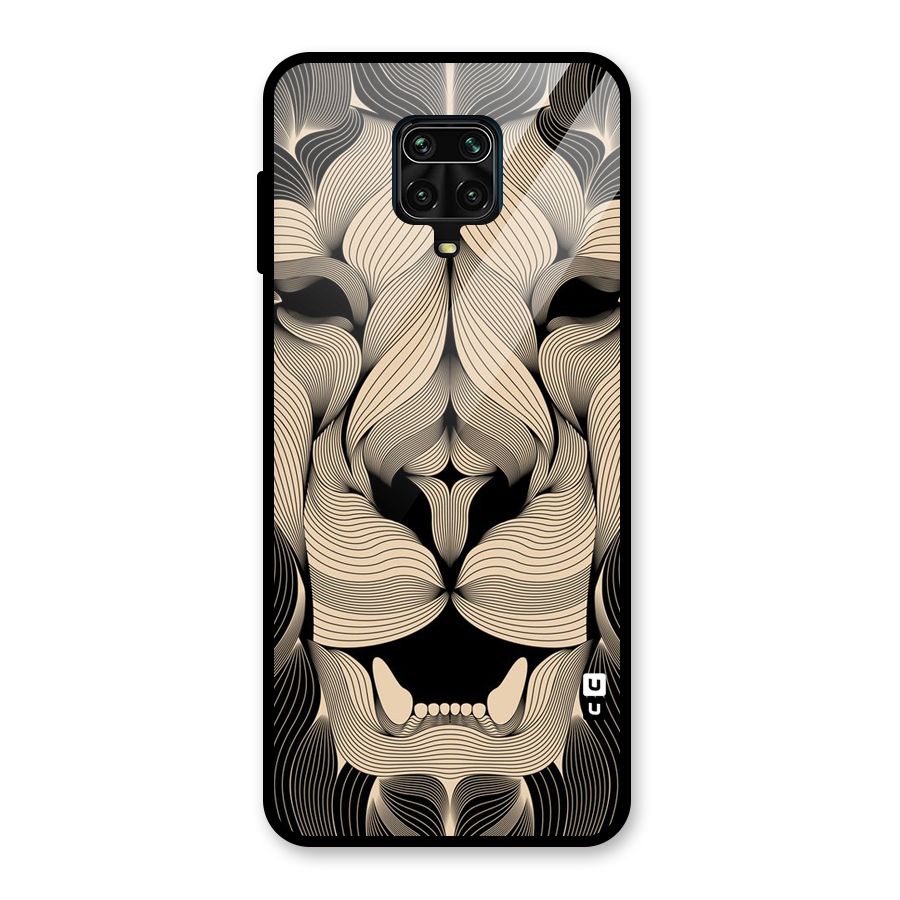 Lion Shape Design Glass Back Case for Poco M2 Pro