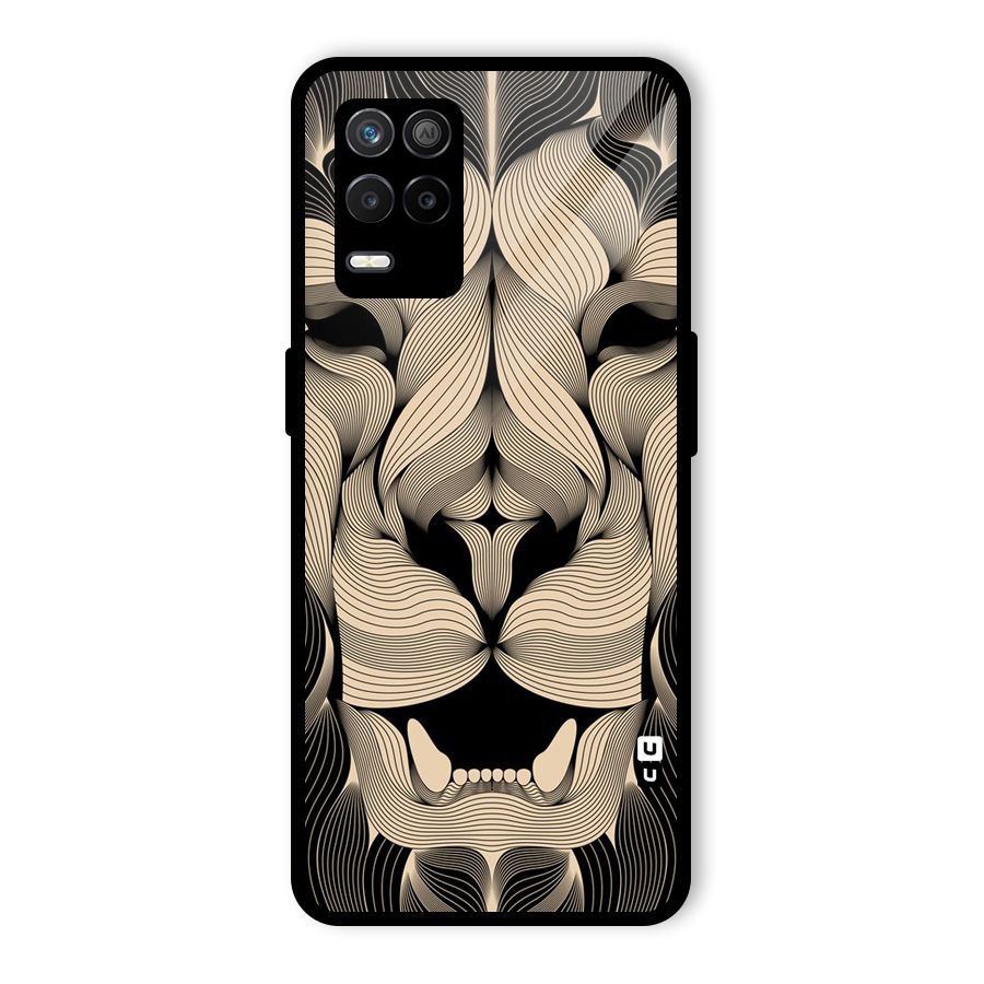 Lion Shape Design Glass Back Case for Realme 9 5G