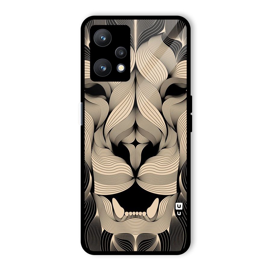 Lion Shape Design Glass Back Case for Realme 9 Pro 5G