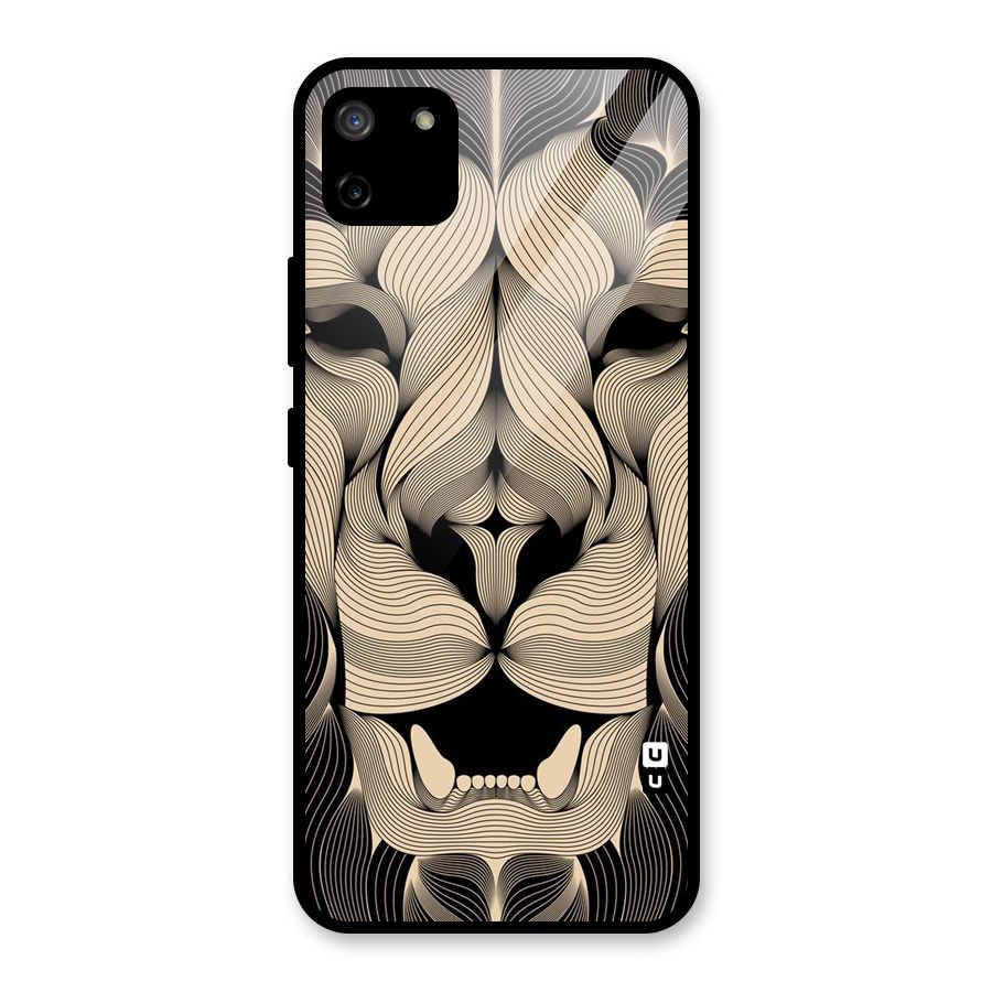Lion Shape Design Glass Back Case for Realme C11