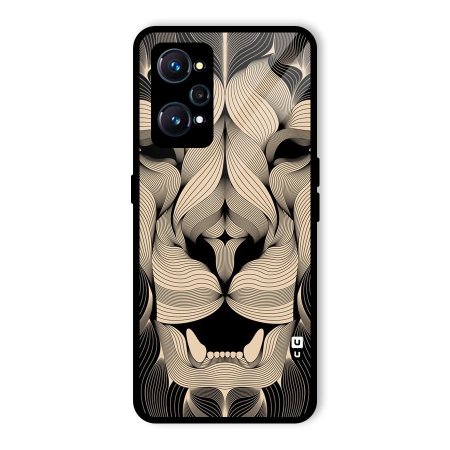 Lion Shape Design Glass Back Case for Realme GT Neo2