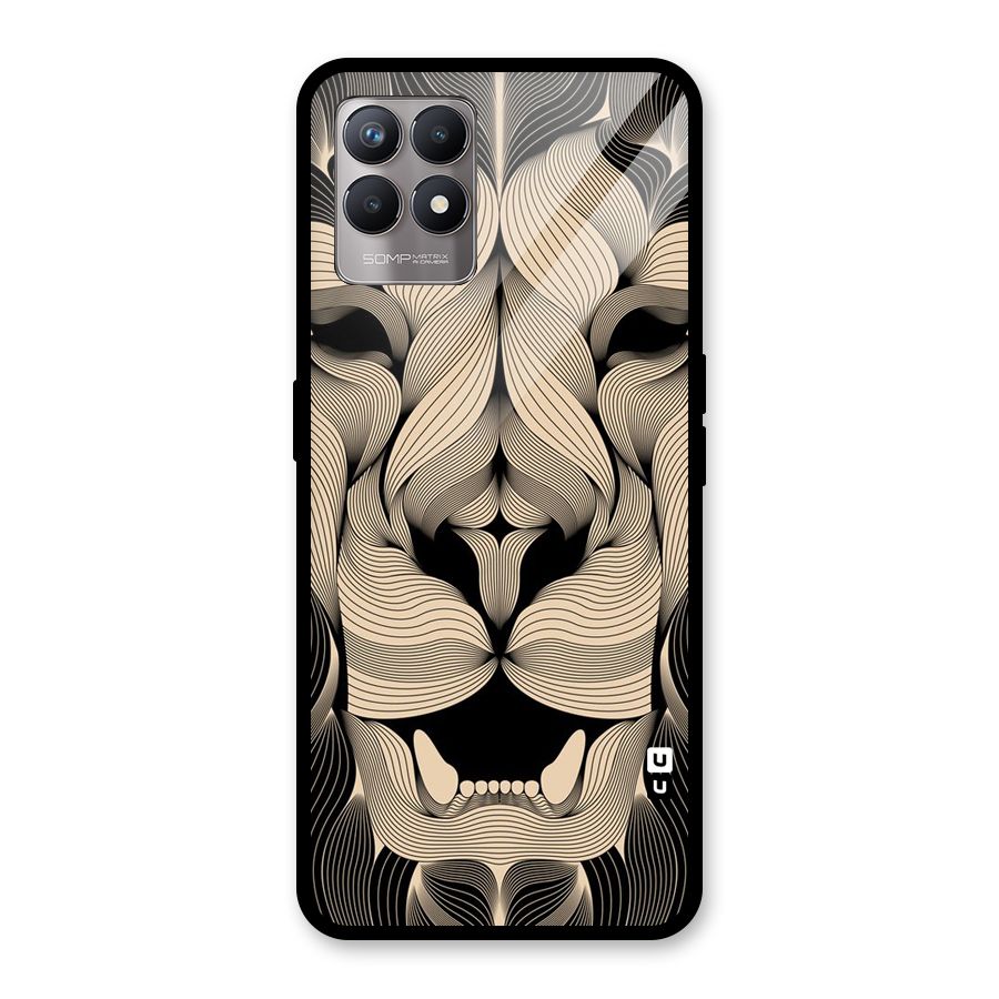 Lion Shape Design Glass Back Case for Realme Narzo 50