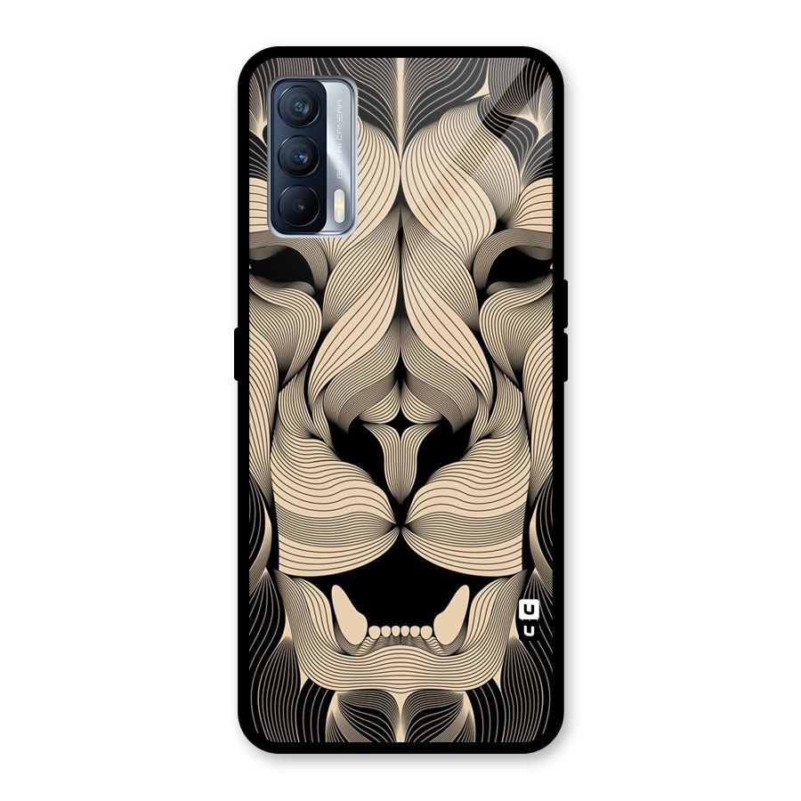 Lion Shape Design Glass Back Case for Realme X7