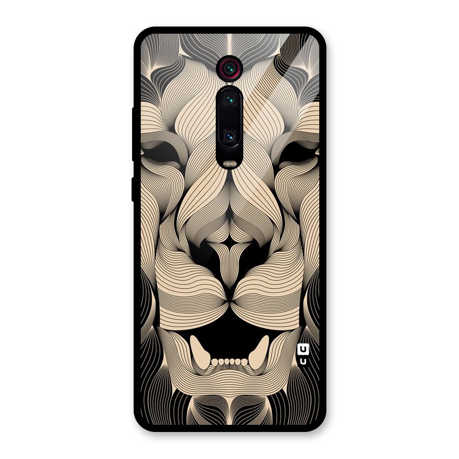 Lion Shape Design Glass Back Case for Redmi K20 Pro