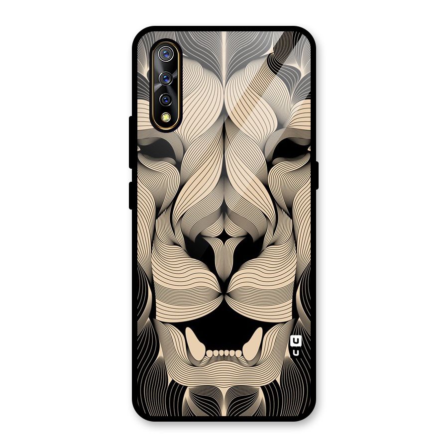 Lion Shape Design Glass Back Case for Vivo S1