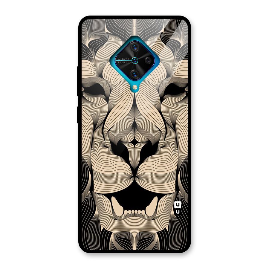 Lion Shape Design Glass Back Case for Vivo S1 Pro