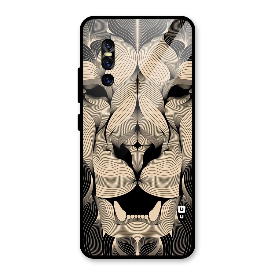 Lion Shape Design Glass Back Case for Vivo V15 Pro