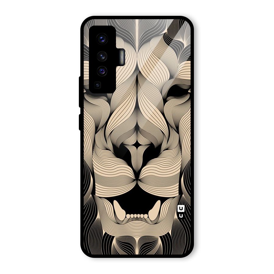 Lion Shape Design Glass Back Case for Vivo X50